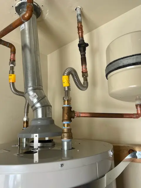Water heater installation and plumbing repair in West Little River